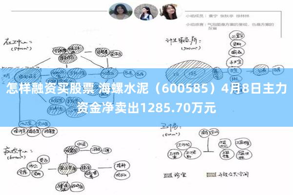 怎样融资买股票 海螺水泥（600585）4月8日主力资金净卖出1285.70万元