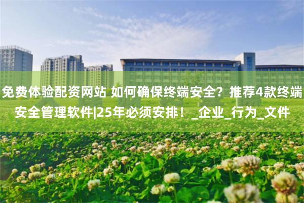 免费体验配资网站 如何确保终端安全？推荐4款终端安全管理软件|25年必须安排！_企业_行为_文件