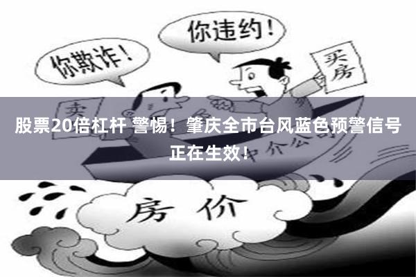 股票20倍杠杆 警惕！肇庆全市台风蓝色预警信号正在生效！