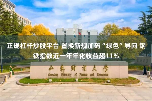 正规杠杆炒股平台 置换新规加码“绿色”导向 钢铁指数近一年年化收益超11%