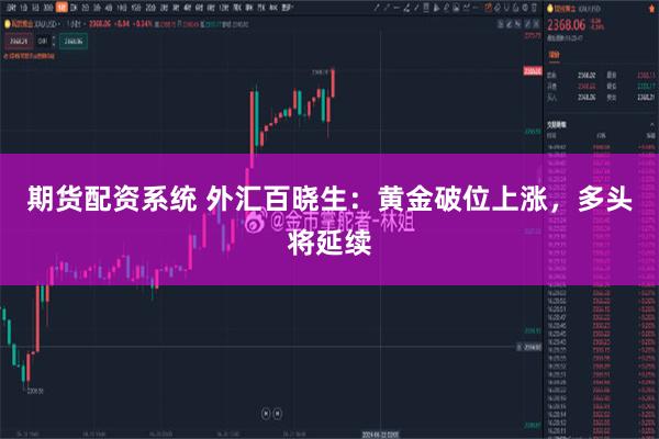 期货配资系统 外汇百晓生：黄金破位上涨，多头将延续