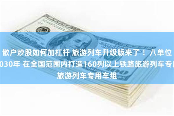 散户炒股如何加杠杆 旅游列车升级版来了 ！八单位：到2030年 在全国范围内打造160列以上铁路旅游列车专用车组