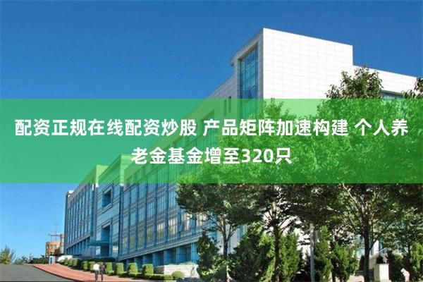 配资正规在线配资炒股 产品矩阵加速构建 个人养老金基金增至320只