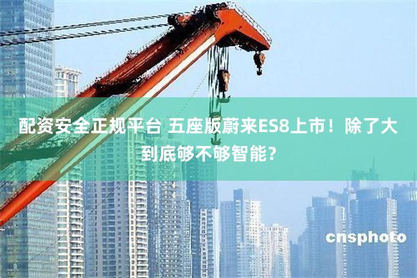 配资安全正规平台 五座版蔚来ES8上市！除了大到底够不够智能？