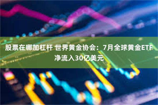 股票在哪加杠杆 世界黄金协会：7月全球黄金ETF净流入30亿美元