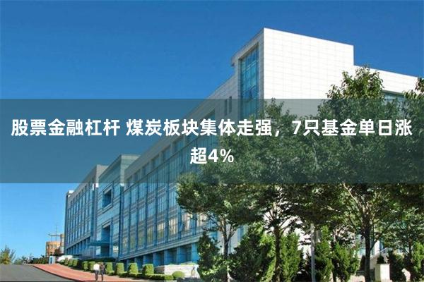 股票金融杠杆 煤炭板块集体走强,7只基金单日涨超4%