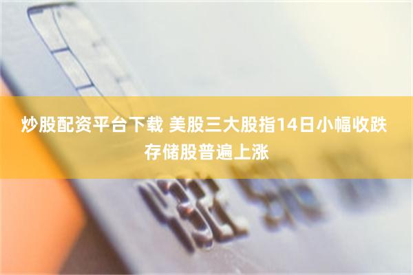 炒股配资平台下载 美股三大股指14日小幅收跌 存储股普遍上涨