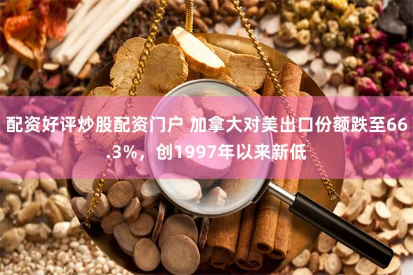 配资好评炒股配资门户 加拿大对美出口份额跌至66.3%，创1997年以来新低