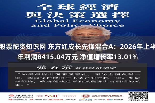 股票配资知识网 东方红成长先锋混合A：2026年上半年利润8415.04万元 净值增长率13.01%