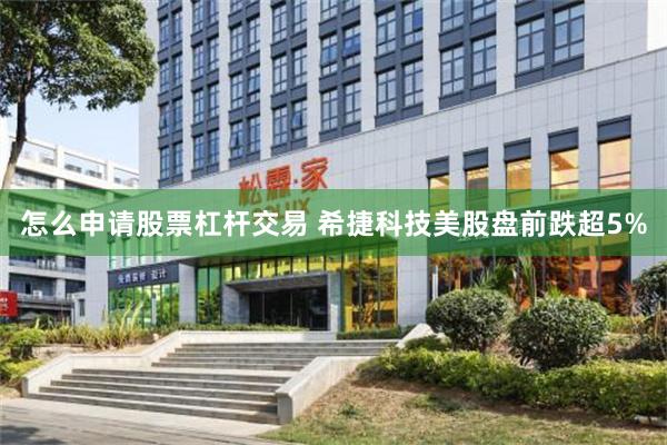 怎么申请股票杠杆交易 希捷科技美股盘前跌超5%